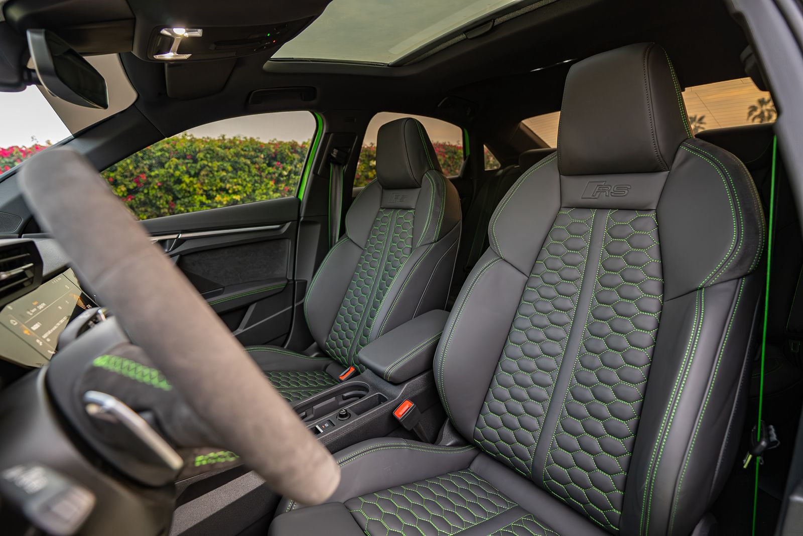 Rent Audi Rs3 GREEN  in Dubai , UAE 