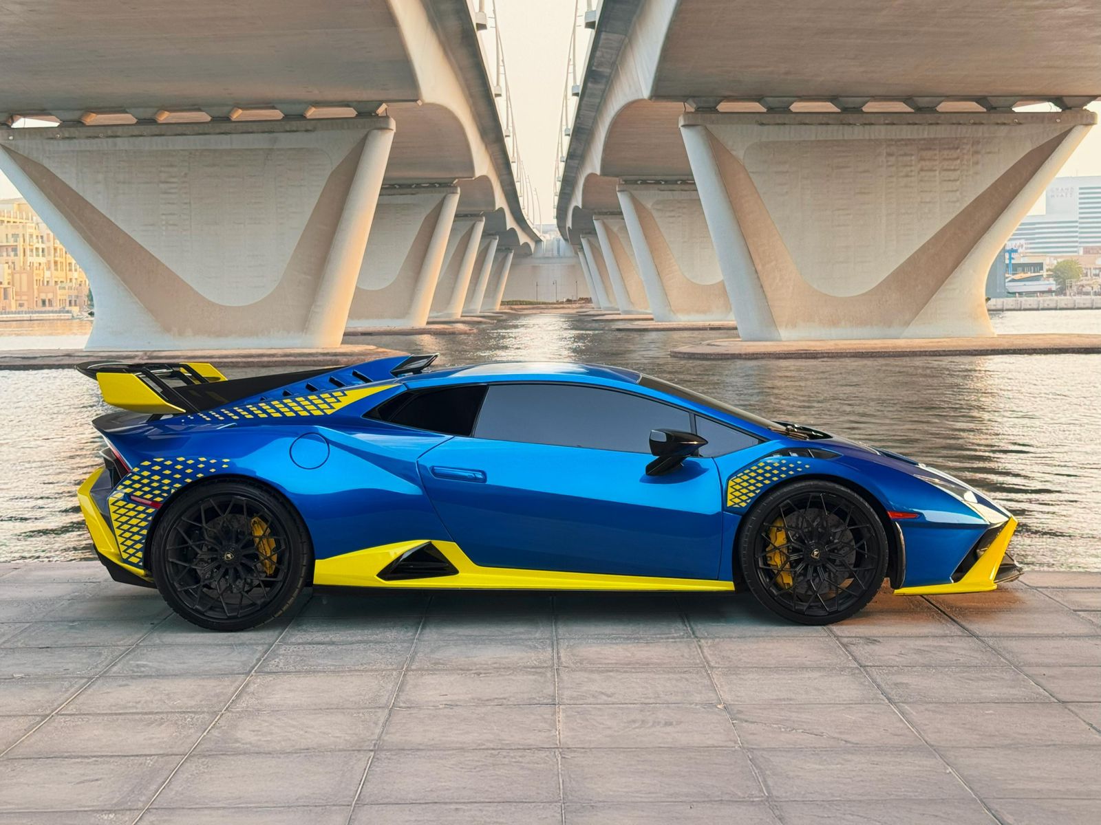 Rent Lamborghini Huracan STO BLUE 2023 in Dubai , UAE 