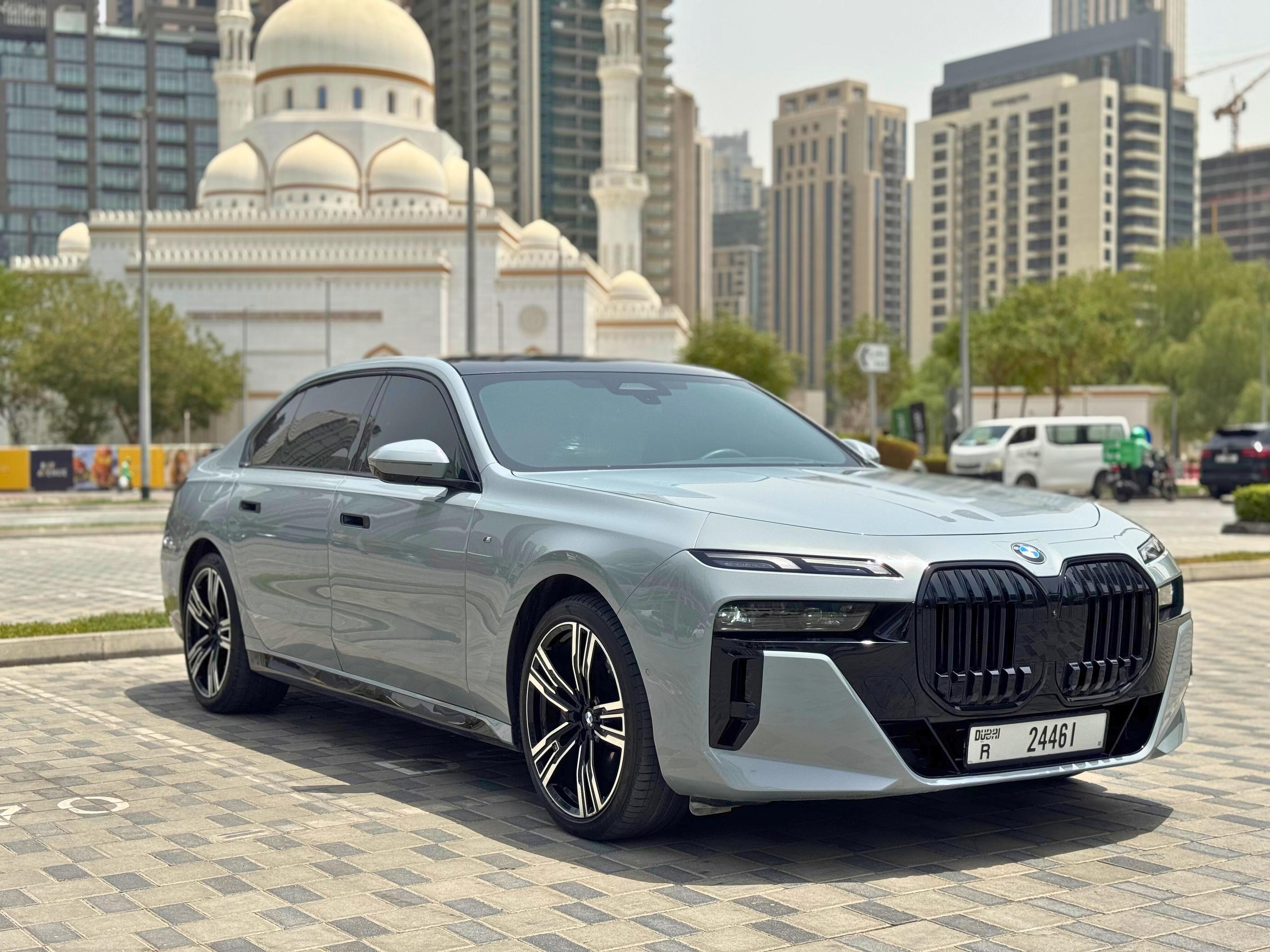 Rent Bmw Series 7 Nardo Grey 2023 in Dubai , UAE 
