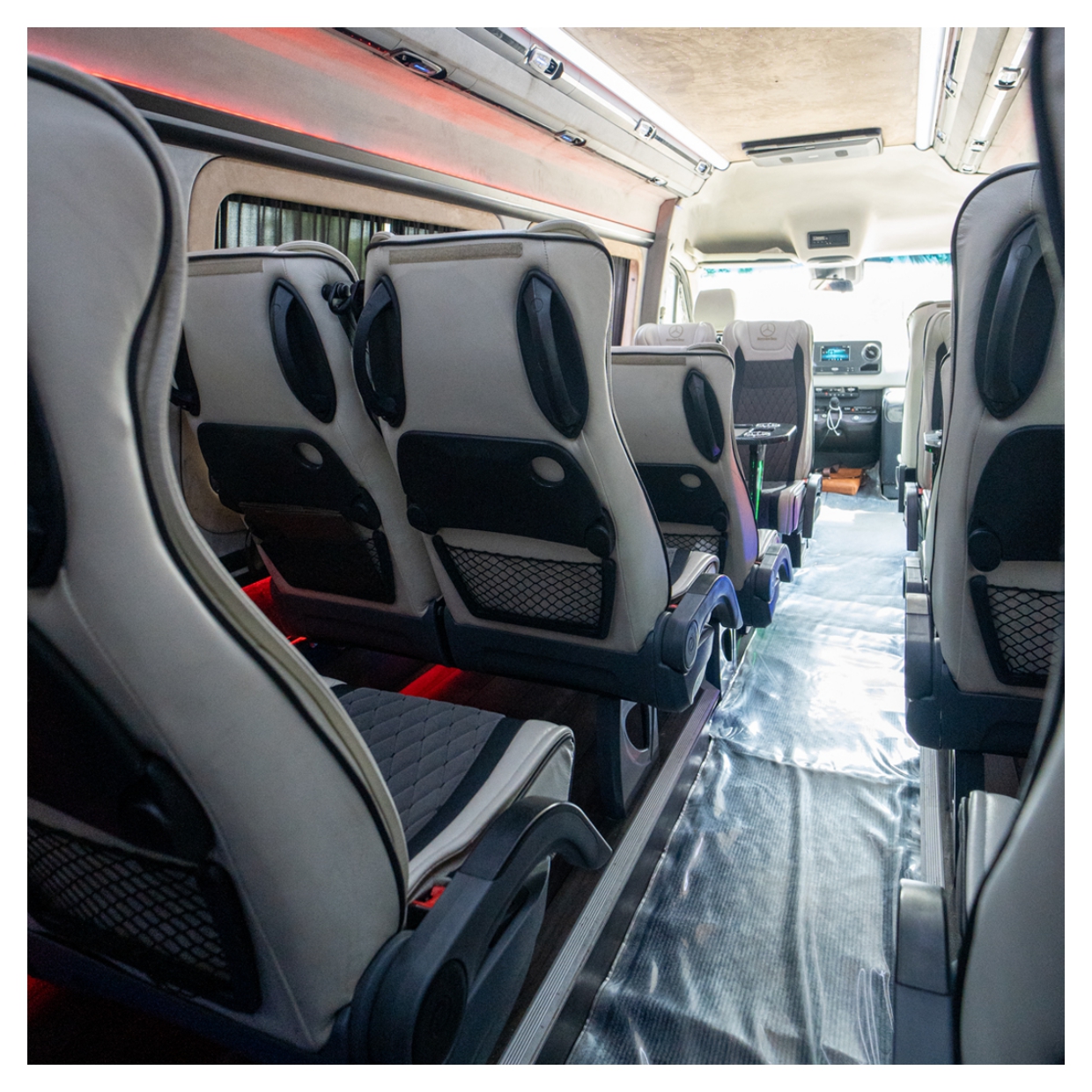 Rent VIP Sprinter 16 Seater BLACK 2025 with chauffeur in Dubai , UAE 