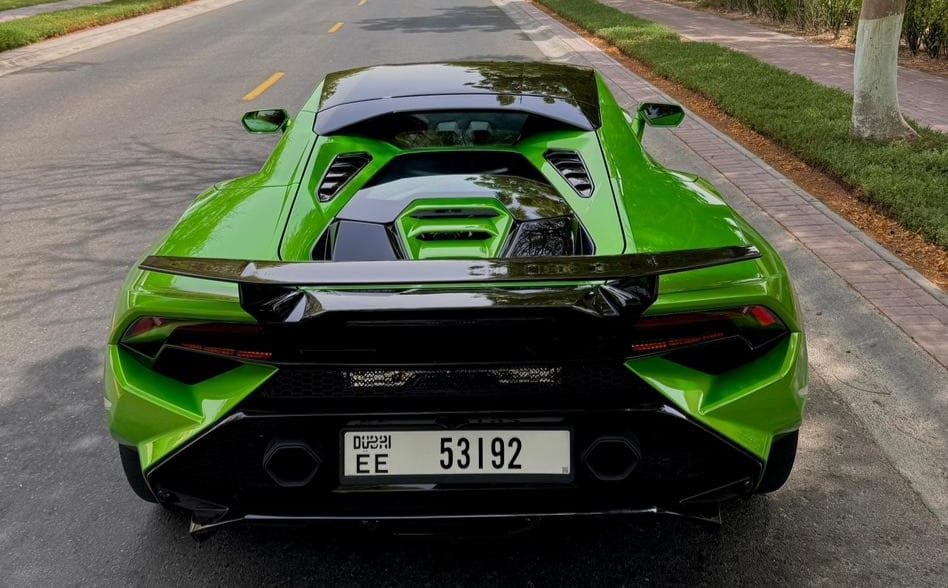 Rent Lamborghini Huracan GREEN 2024 in Dubai , UAE 
